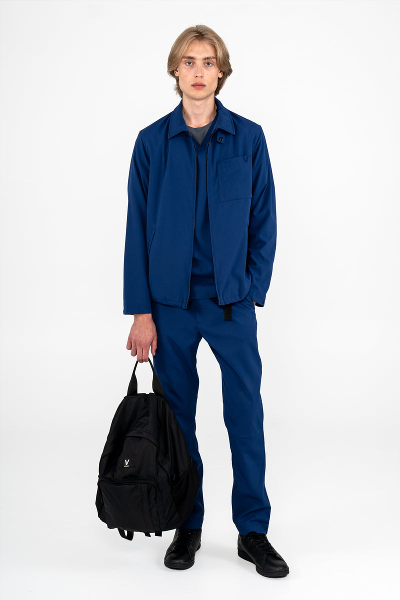 Scrub Jacket | back_img_admiral_blue | Admiral Blue