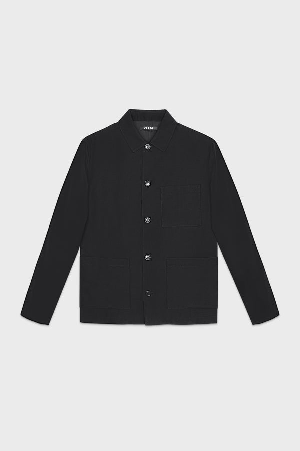 Lab Jacket | front_img_black | Black
