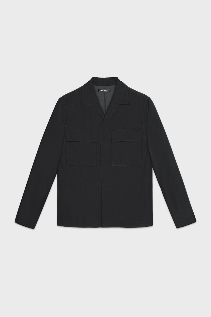 Utility Jacket | front_img_black | Black