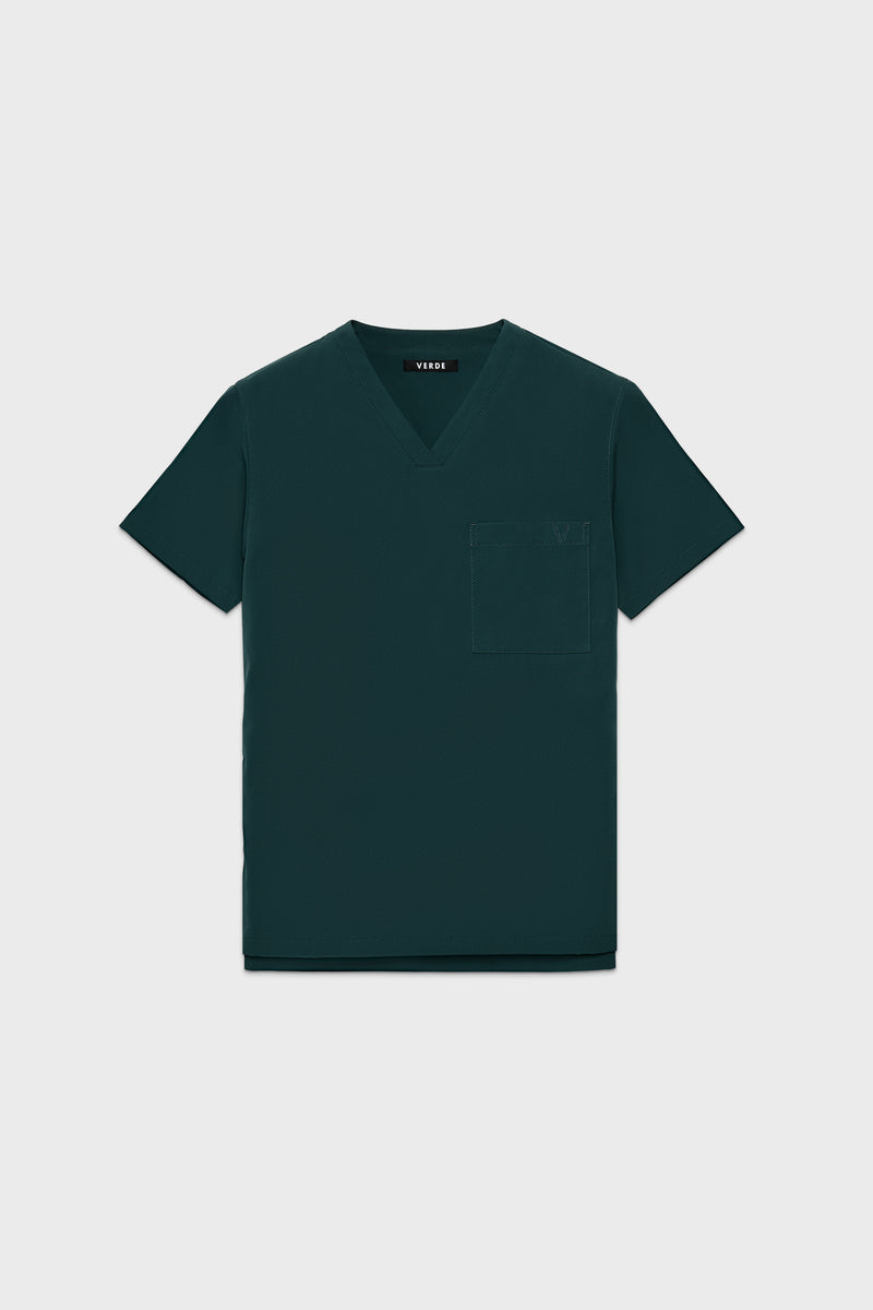 V-Neck Scrub | front_img_verde_green | Verde Green